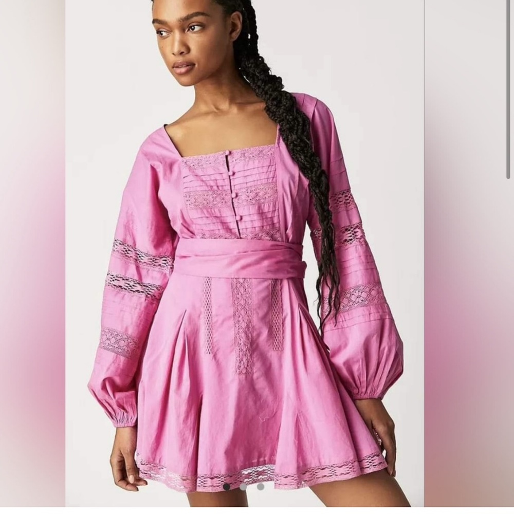NWT Free People Jen's Pirate Booty Belmont Kelly Dress -extra Small missing belt